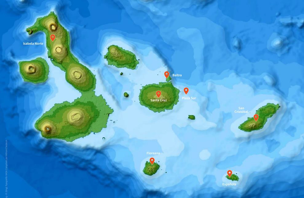 Figura1 - Islas donde GV2050 se encuentra trabajando en Fase 2